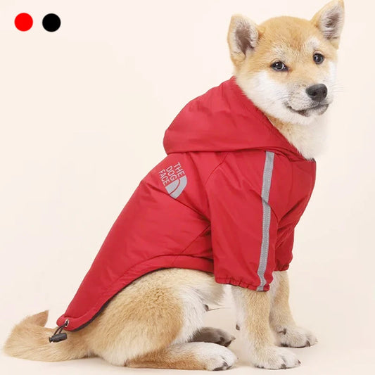 Waterproof Pet Coat - Warm Cotton Jacket with Reflective Hoodie for Dogs 